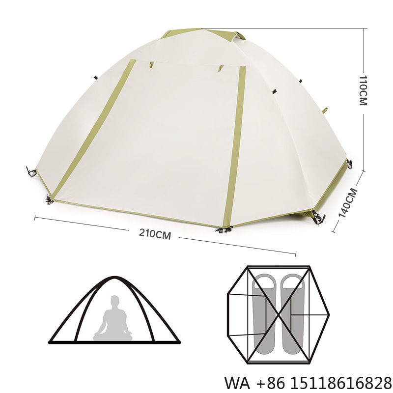 Outdoor Furniture Set - Hiking Mountaineering Trekking Camping Tent Double-Layer