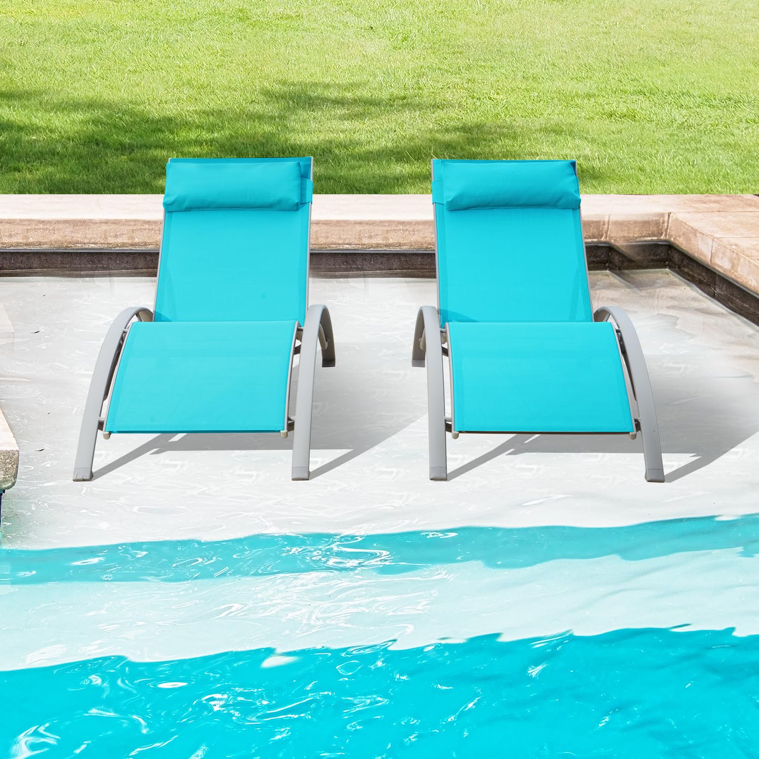 Aluminum Outdoor Sun Loungers  - Deck Chair Lounger 评论和价格
