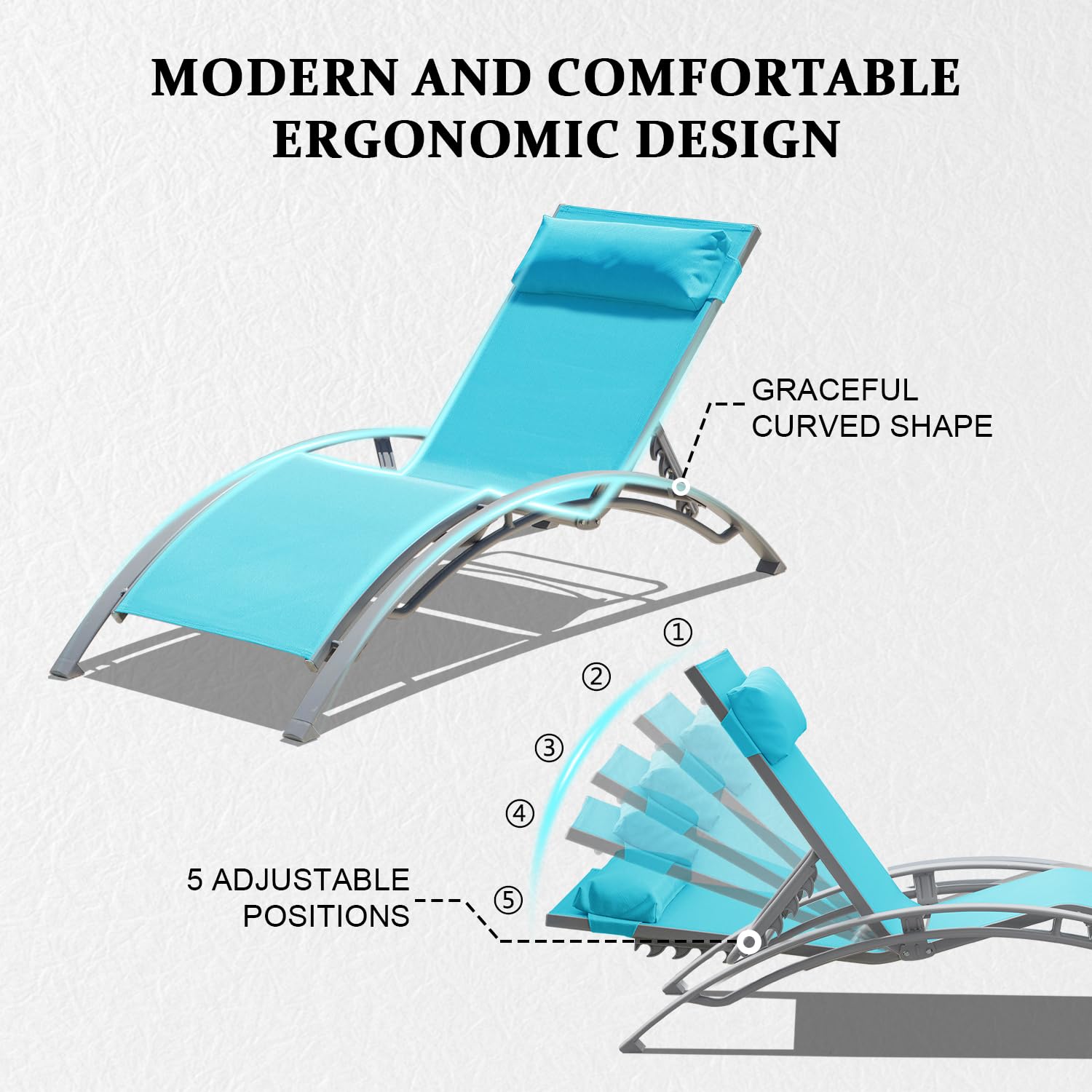 Aluminum Outdoor Sun Loungers  - Deck Chair Lounger 评论和价格