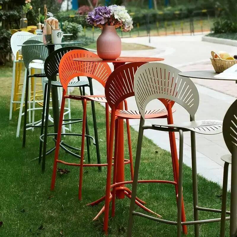 New Yellow Industrial Bar Stoo - Outdoor Furniture Yellow 评论和价格