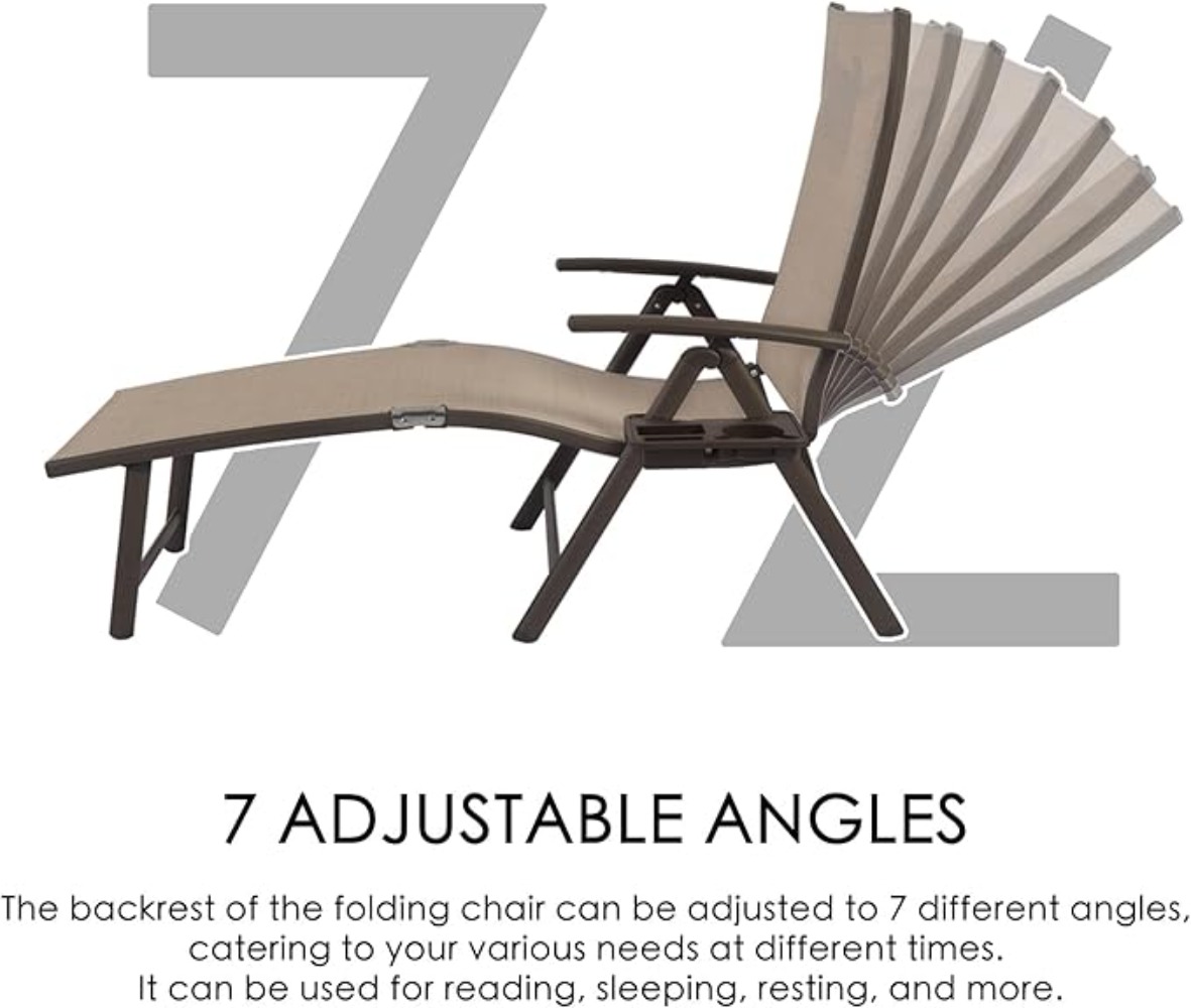 Aluminum Reclining Lounge Chai - Deck Chair Lounger 评论和价格
