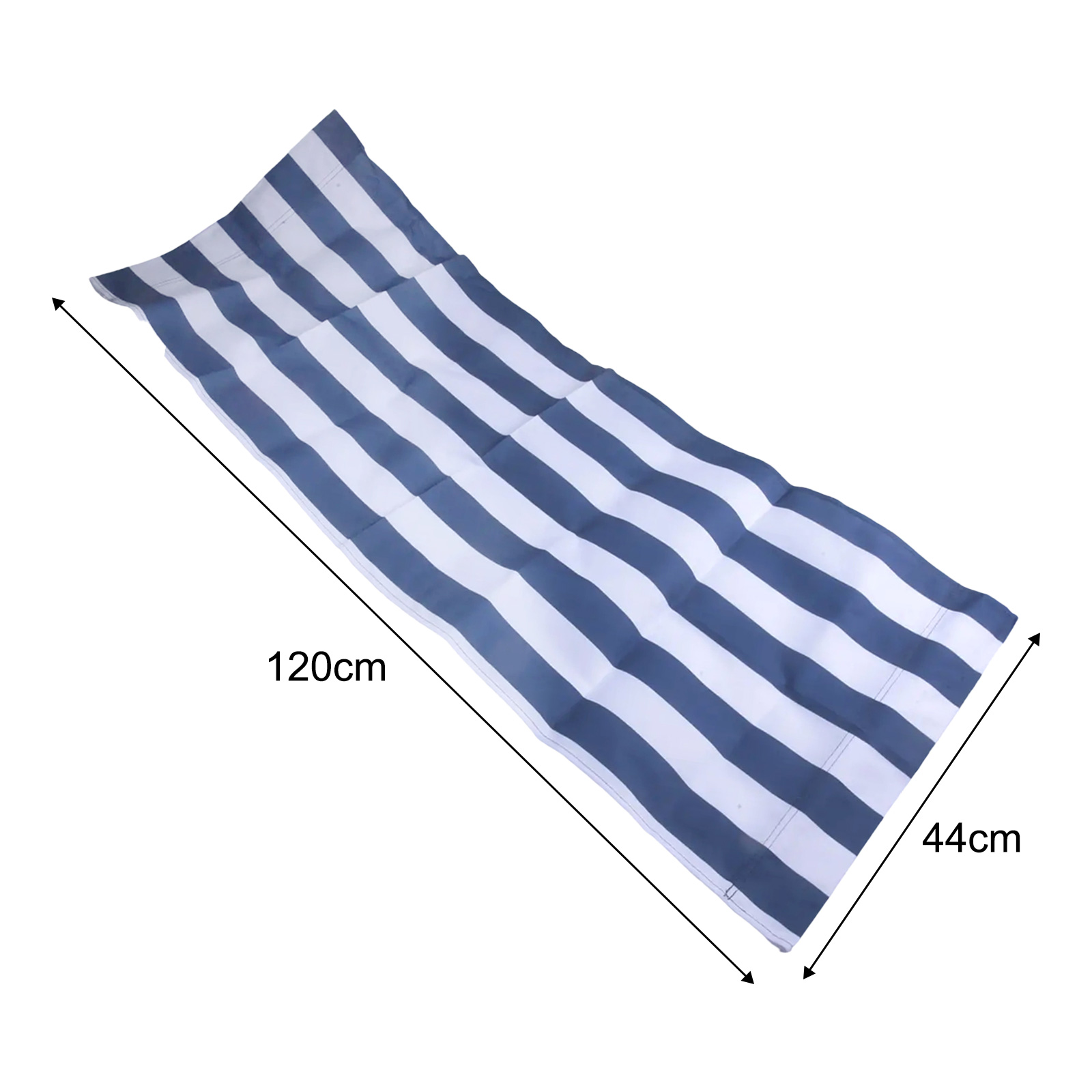 120x45cm White Blue Striped Po - Deck Chair Lounger 评论和价格