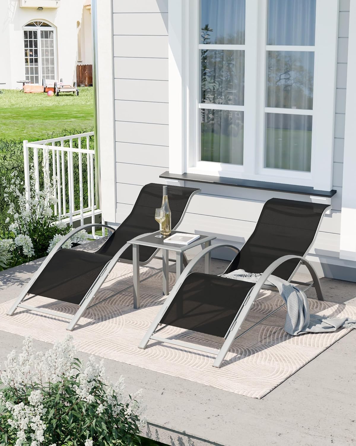 Patio Pool Chair Sun Lounger S - Deck Chair Lounger 评论和价格