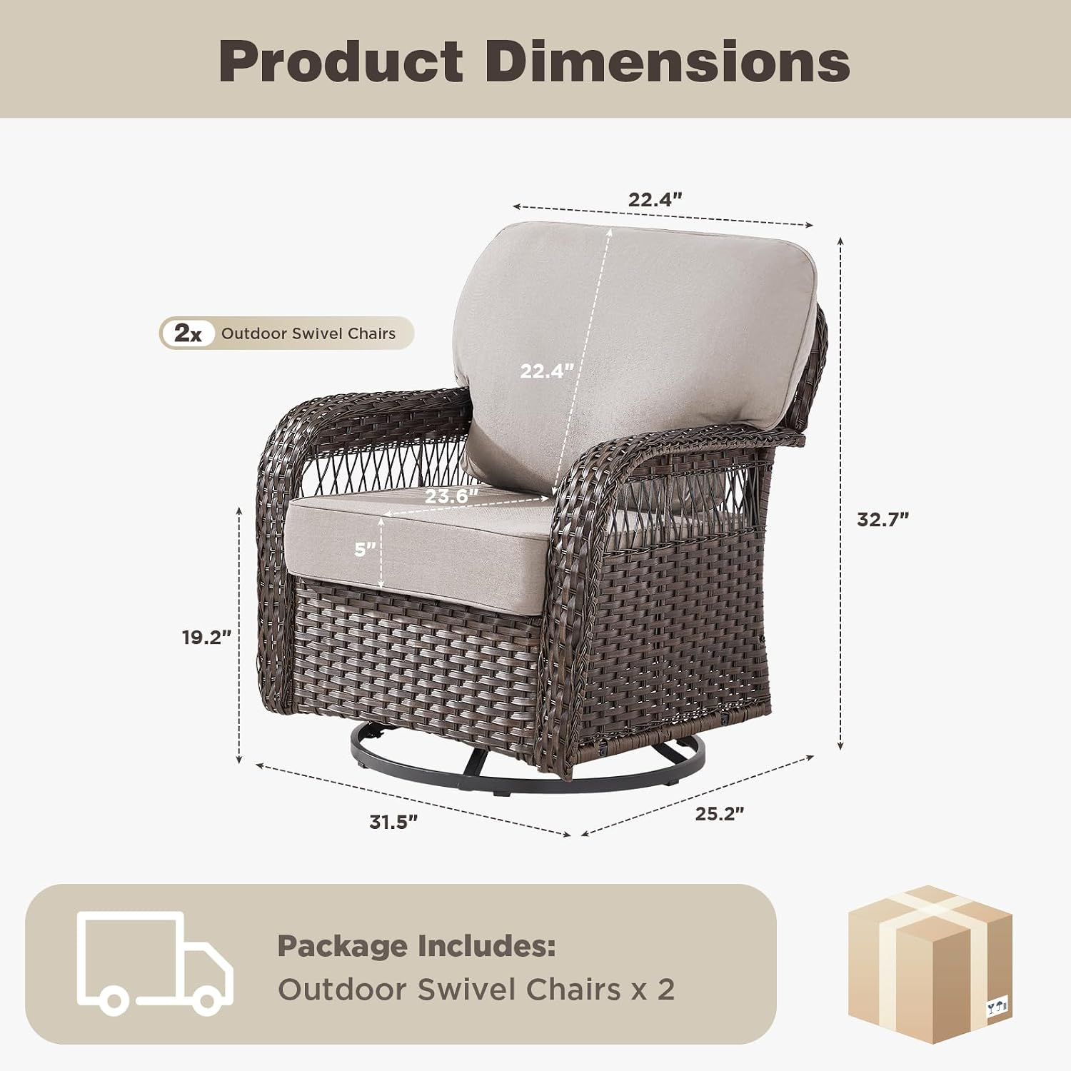 Wicker Swivel Rocker Patio Cha - Deck Chair Lounger 评论和价格