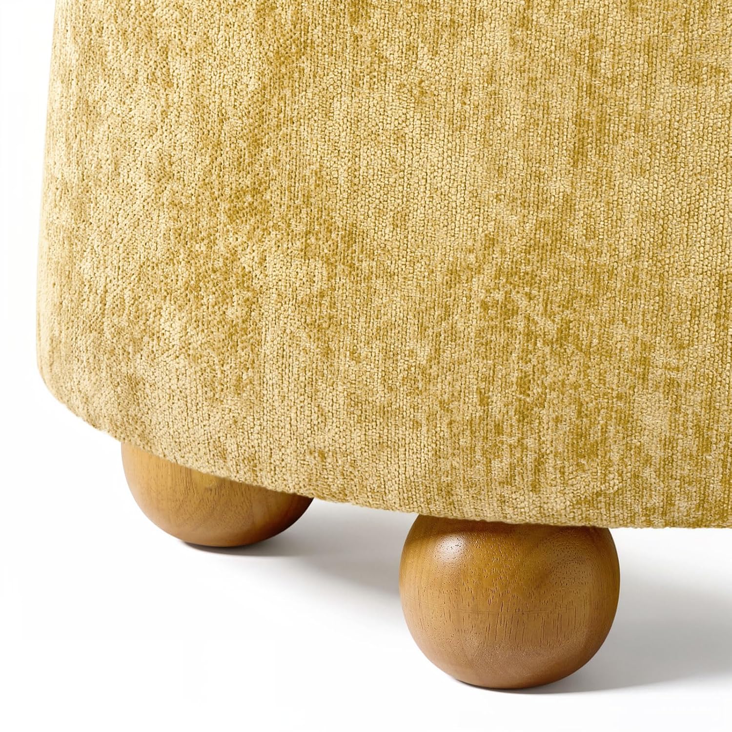 Round Tapered Ottoman Rubberwo - Outdoor Furniture Yellow 评论和价格