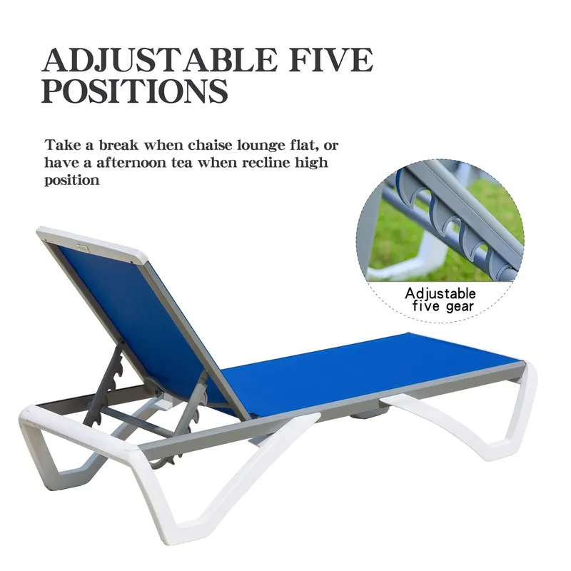 Modern Aluminum Adjustable Lou - Deck Chair Lounger 评论和价格