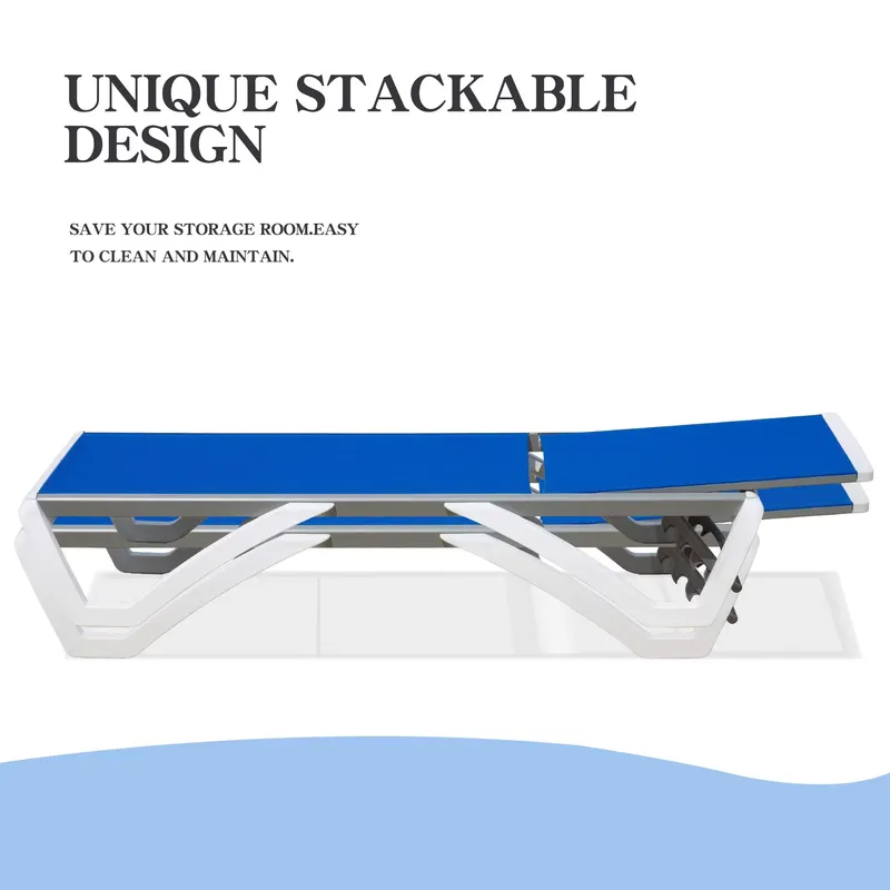 Modern Aluminum Adjustable Lou - Deck Chair Lounger 评论和价格