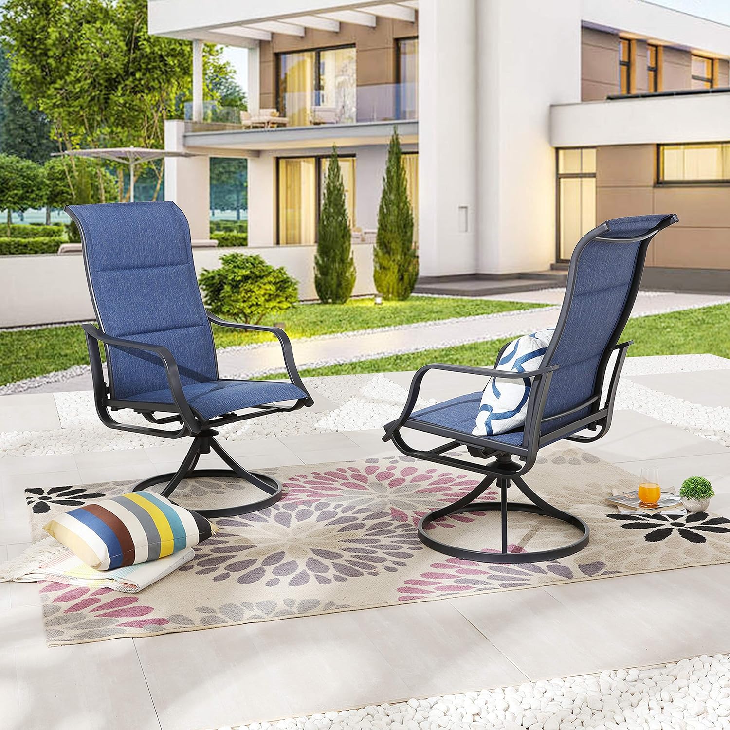 Outdoor Swivel Patio Dining Ch - Deck Chair Lounger 评论和价格