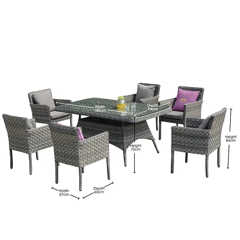 FOR OSMEN CITTA 7PCS OUTDOOR G - Outdoor Furniture Osmen 评论和价格